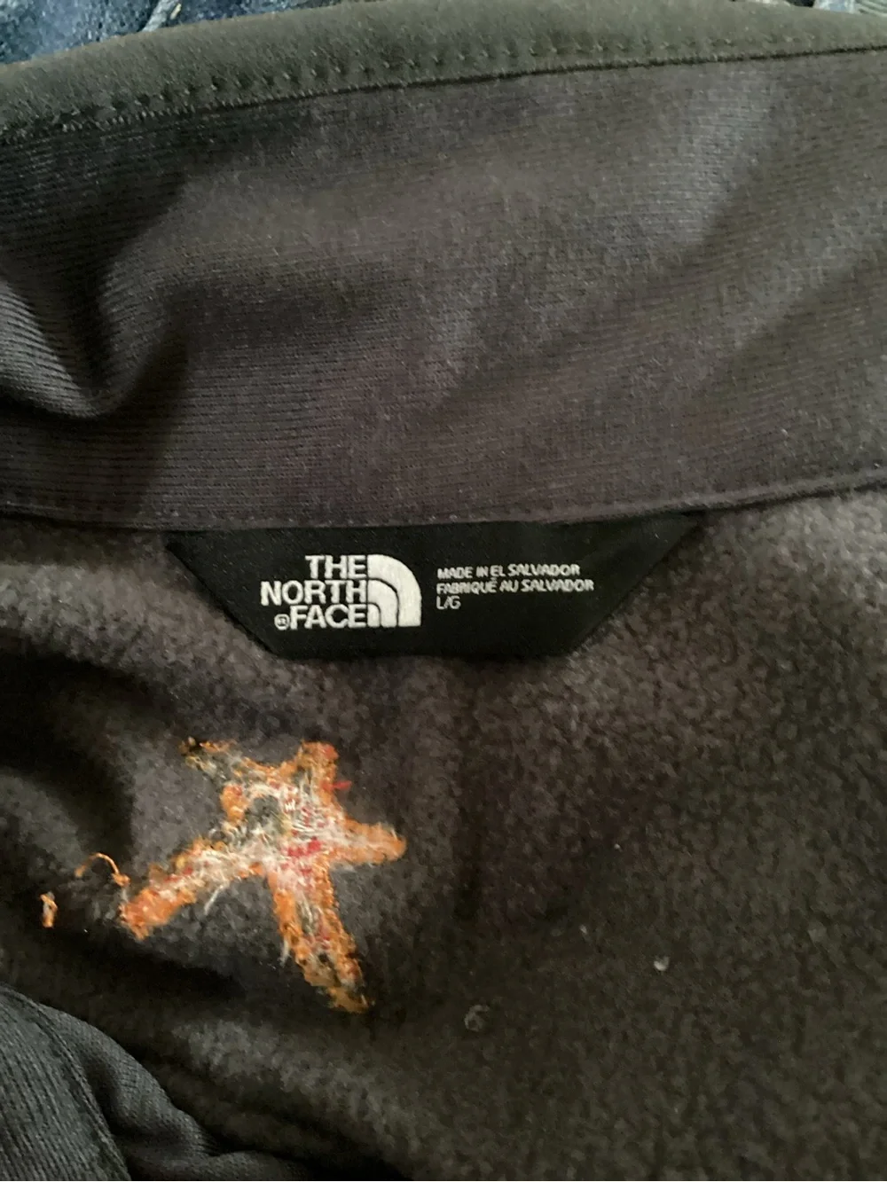 The North Face Men’s Dark Charcoal Zip-Up Fleece Jacket